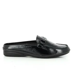 24 Hrs 23150 Black Loafer Slides