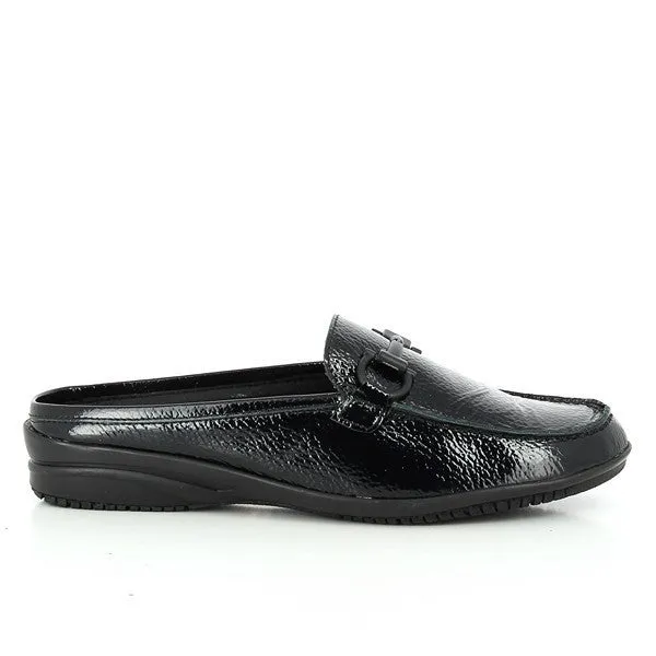 24 Hrs 23150 Black Loafer Slides