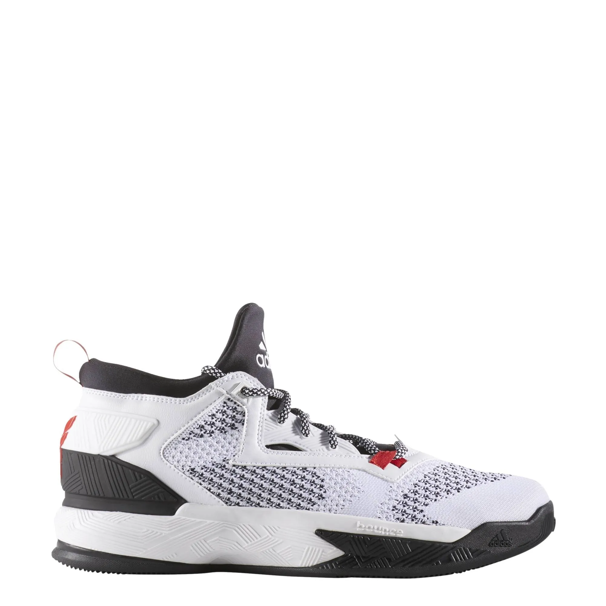 Adidas D Lillard 2.0 Primeknit Basketball Boots/Shoes - White/Black/Red