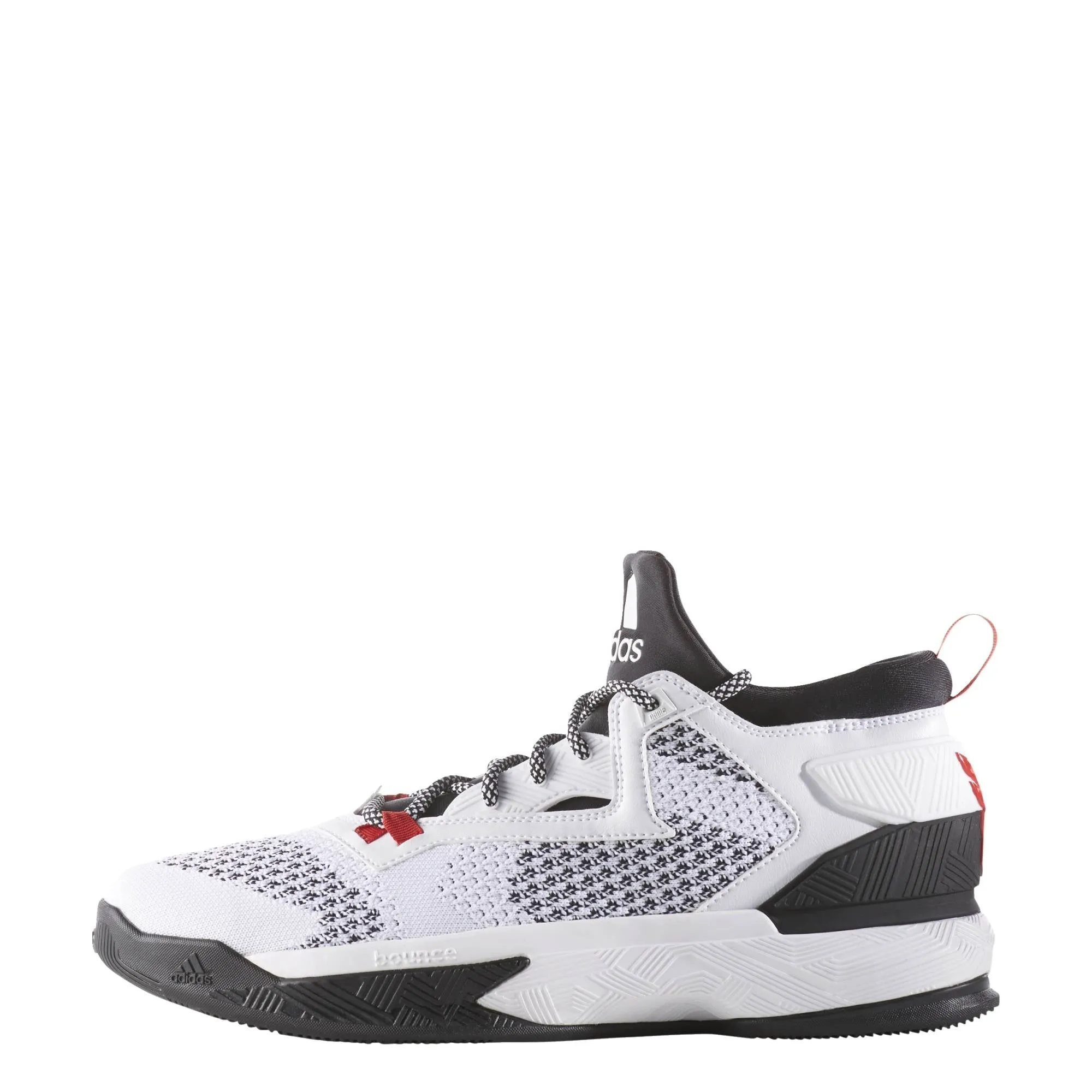 Adidas D Lillard 2.0 Primeknit Basketball Boots/Shoes - White/Black/Red
