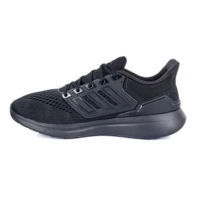 Adidas Eq21 Run Sport Shoes Knit Fabric Black Colour For Men