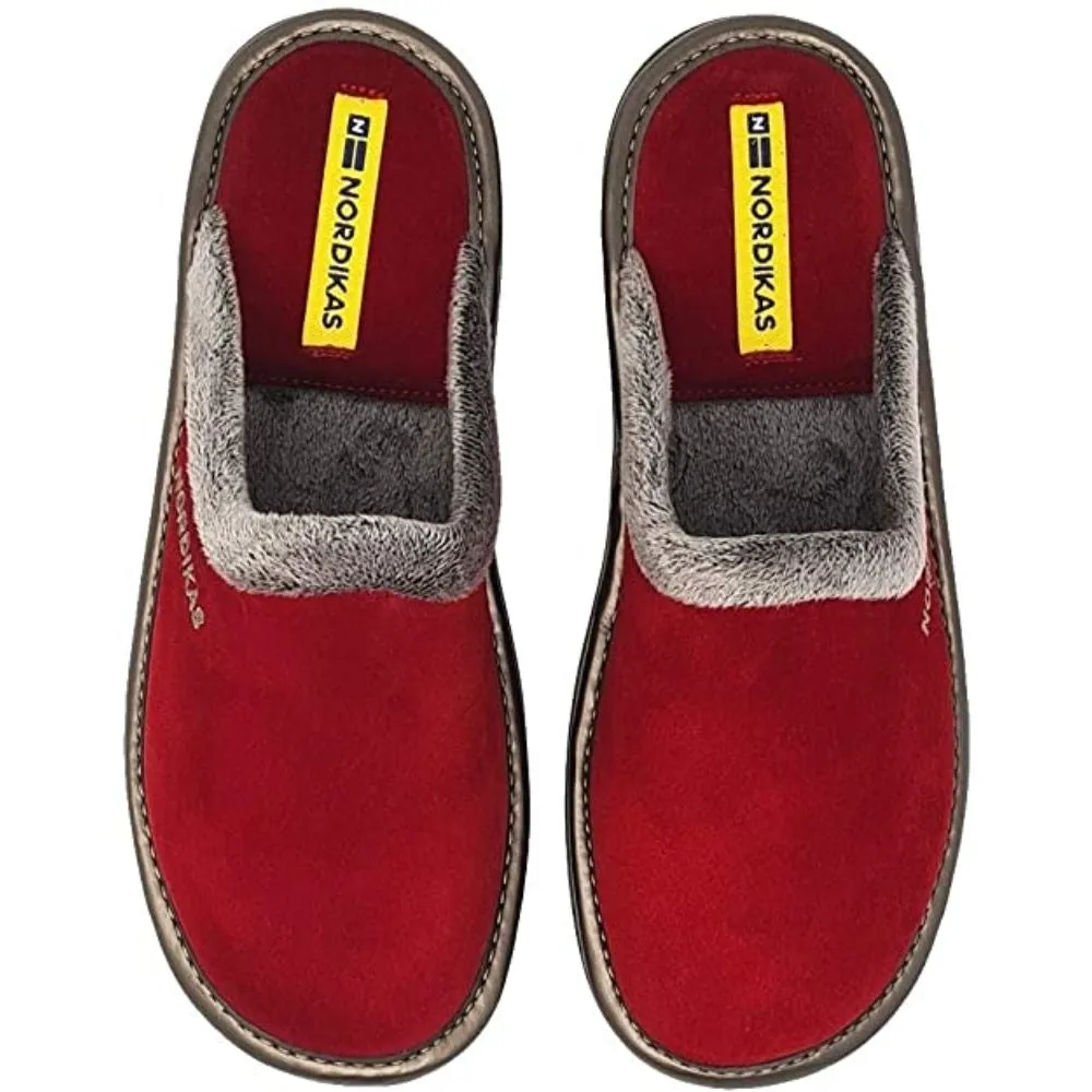 Afelpado Red 234-80 Nordikas Comfy Slide Slippers
