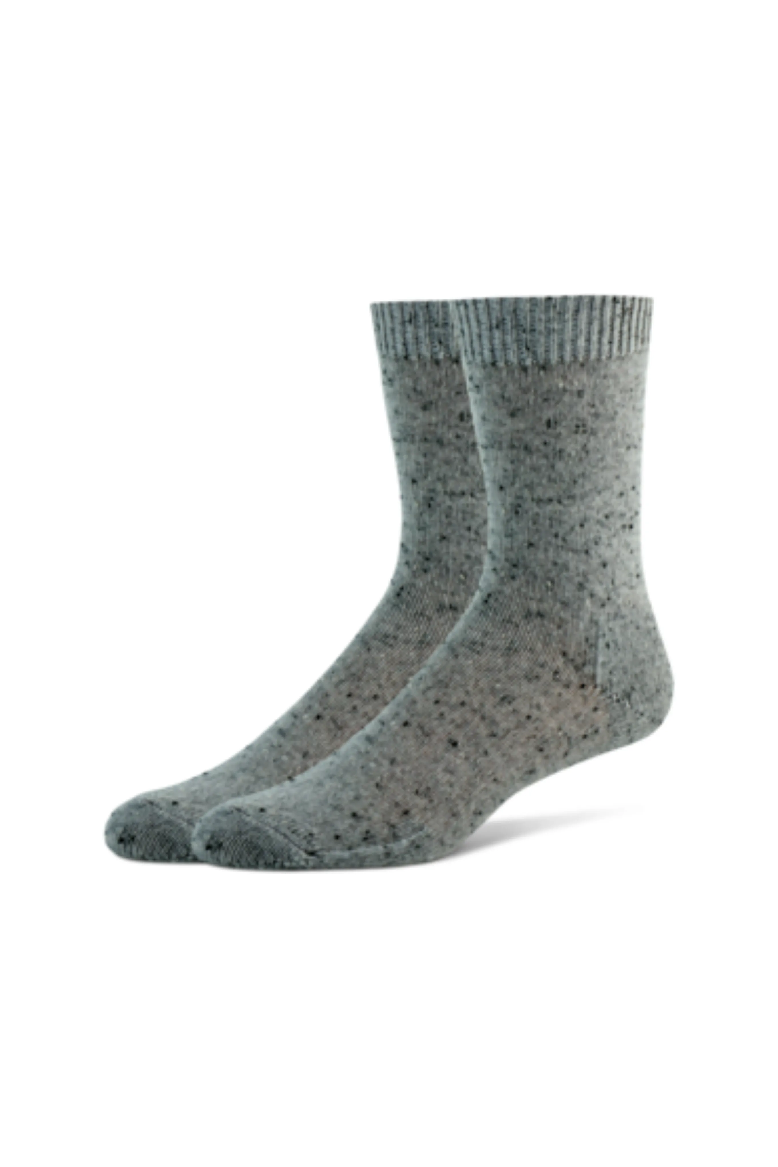 B.ELLA Moda Speckled Cashmere Crew Socks 0495 | Grey
