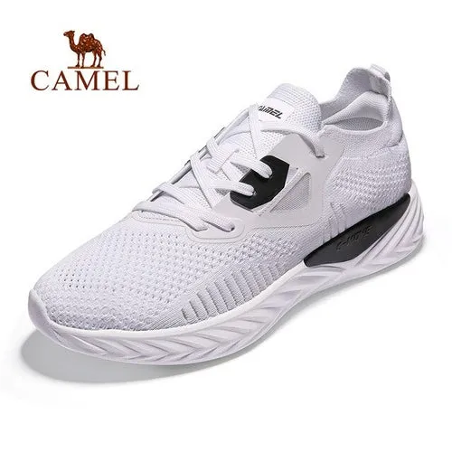 CAMEL Men's Sneakers Breathable Mesh Shoes Men Leisure Tracking Shoes
