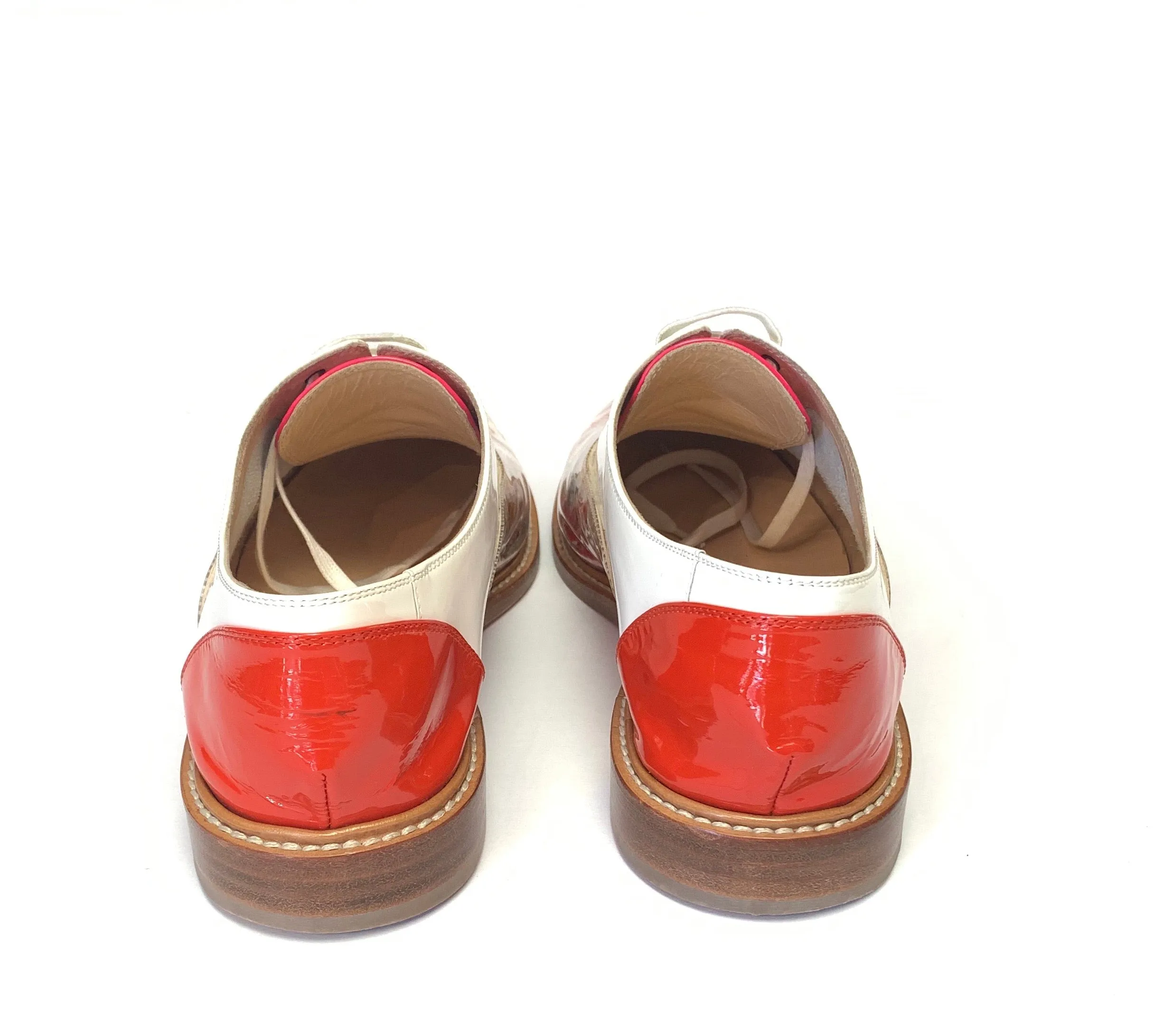 CHRISTIAN LOUBOUTIN 20TH ANNIVERSARY HAVANA TRASH OXFORDS SZ 38.5