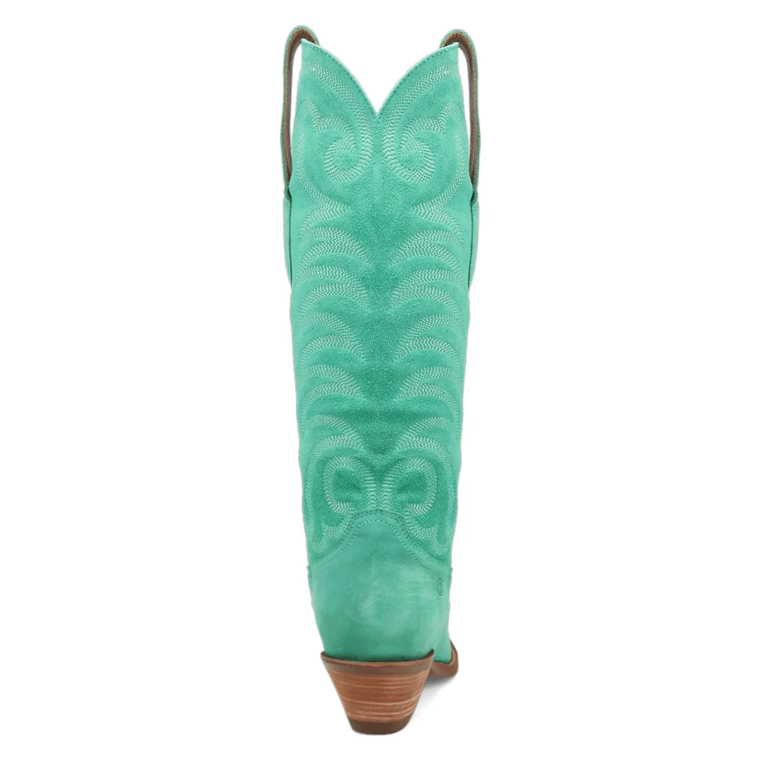 Dingo Womens Movin On Green Suede Cowboy Boots