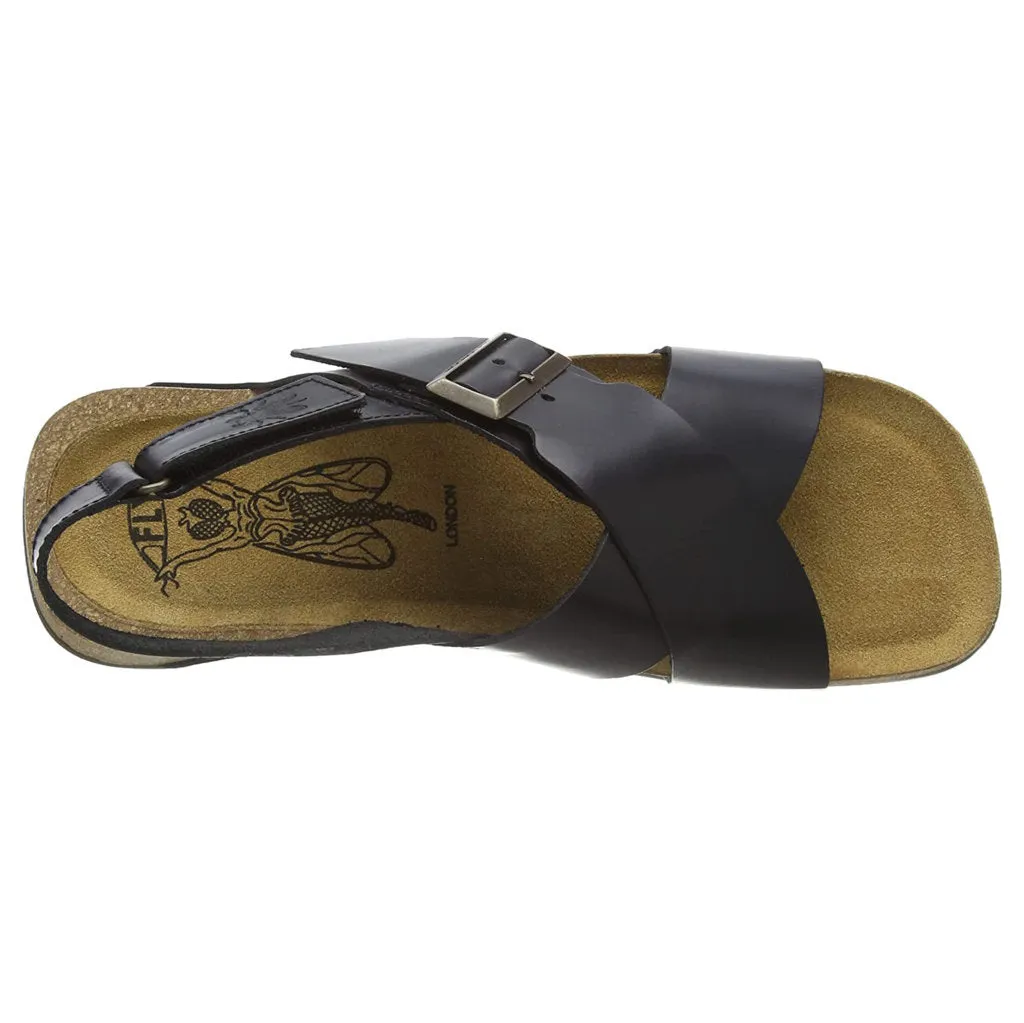 Fly London Chlo852Fly Leather Women's Crossover Ankle Strap Sandals