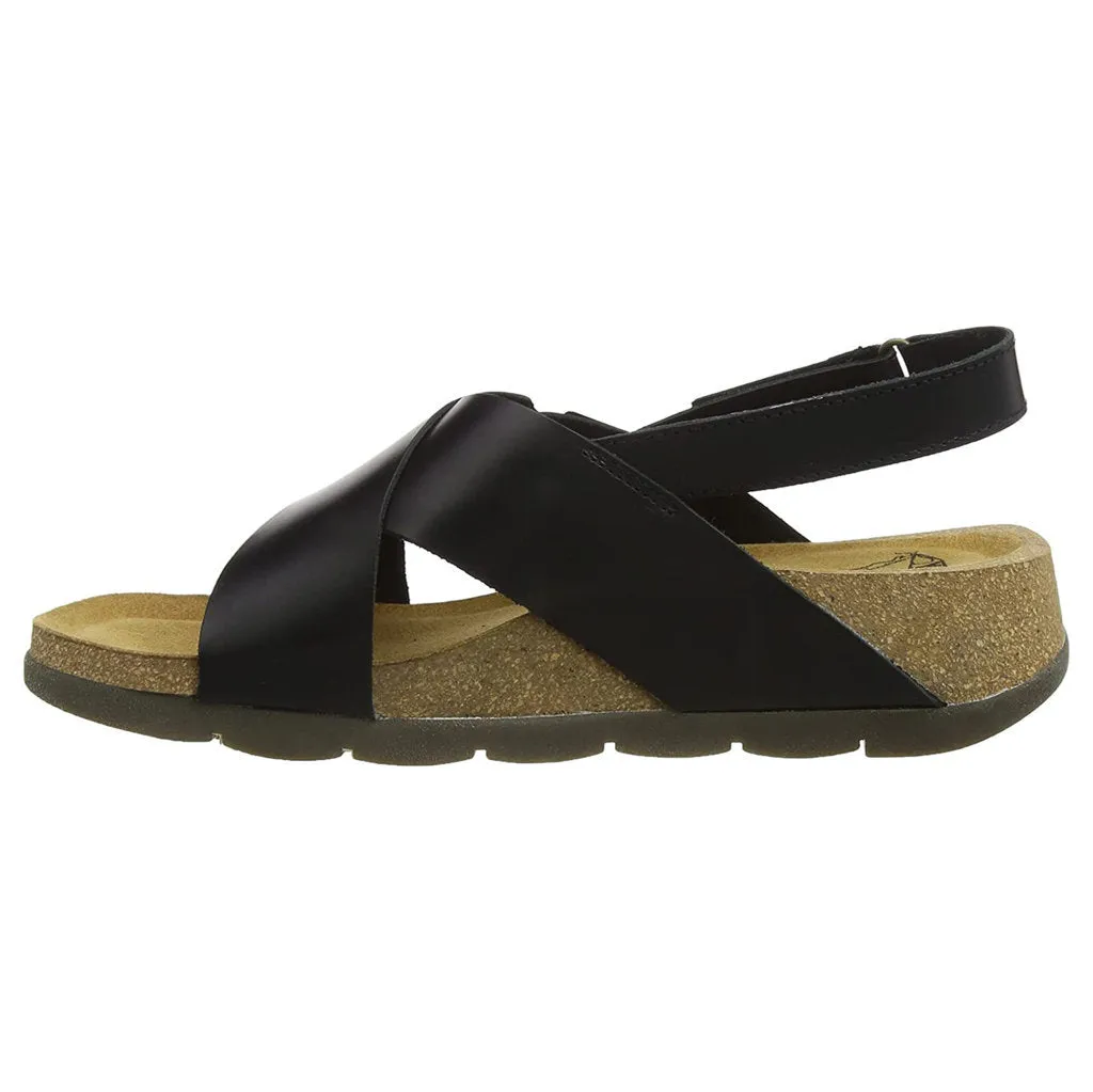 Fly London Chlo852Fly Leather Women's Crossover Ankle Strap Sandals