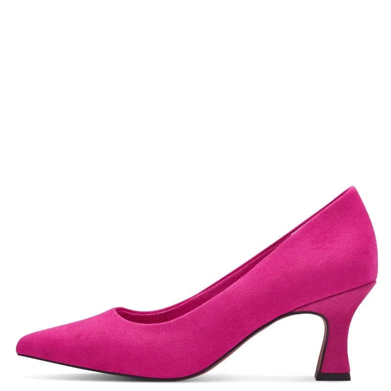 Marco Tozzi Womens Pink Suede Heel - 2-22418-41