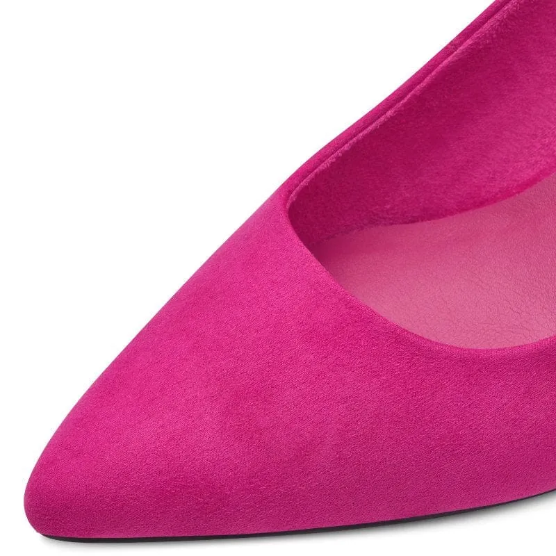 Marco Tozzi Womens Pink Suede Heel - 2-22418-41