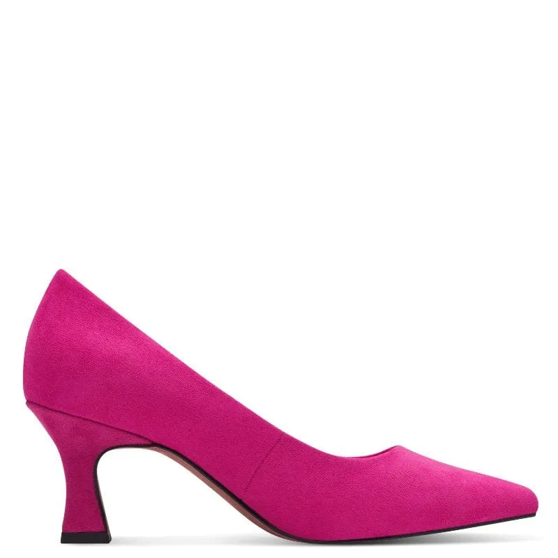 Marco Tozzi Womens Pink Suede Heel - 2-22418-41