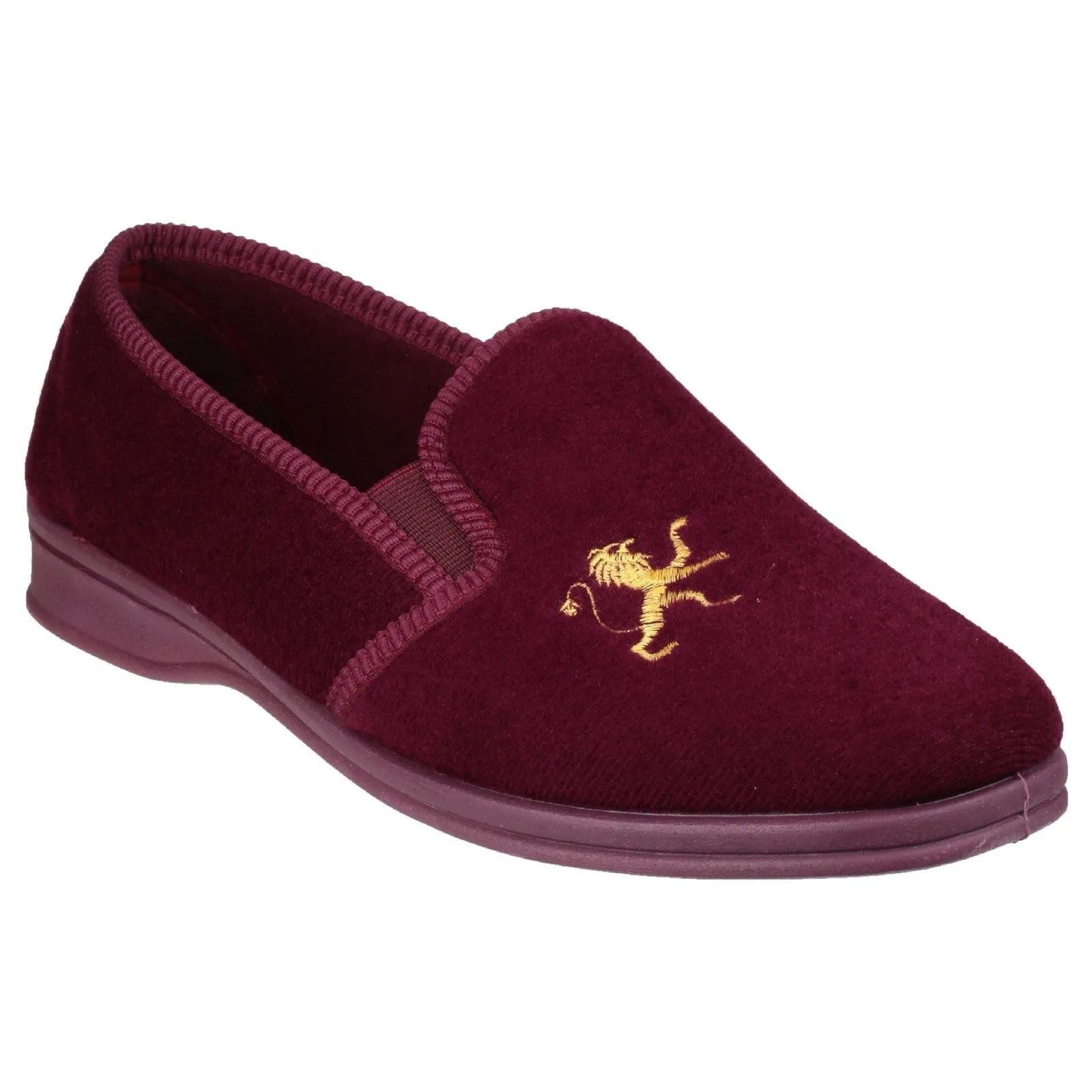 Mirak Warminster Men's Soft Suede Slippers Comfortable Slip-On House Shoes with Warm Fleece Lining and Durable Non-Slip Sole for Indoor Use (UK Sizes)