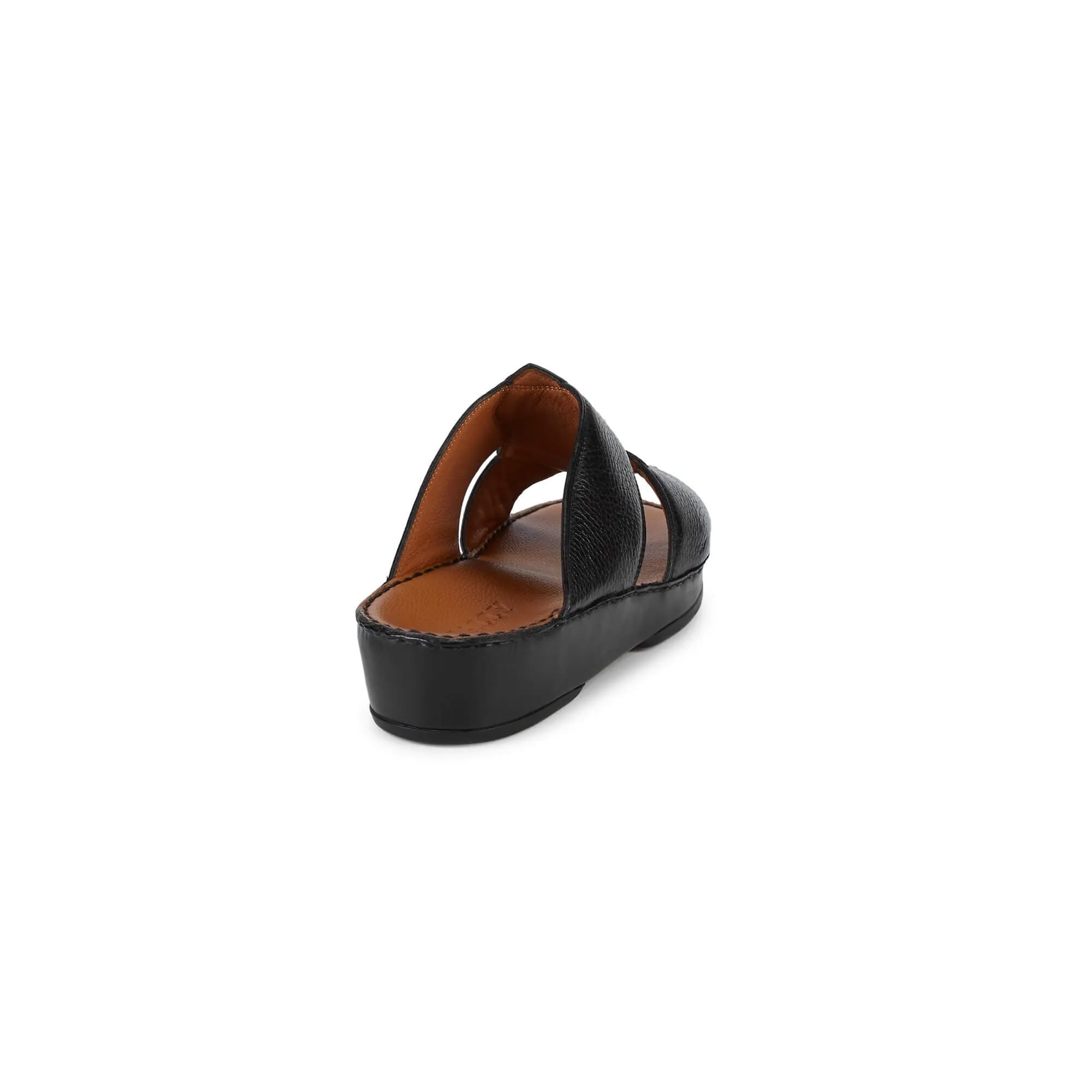 NEW Bally Hakman Men's 6211912 Black Grained Leather Sandals US 10 MSRP $625