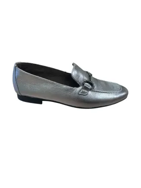 Paul Green leather silver loafers