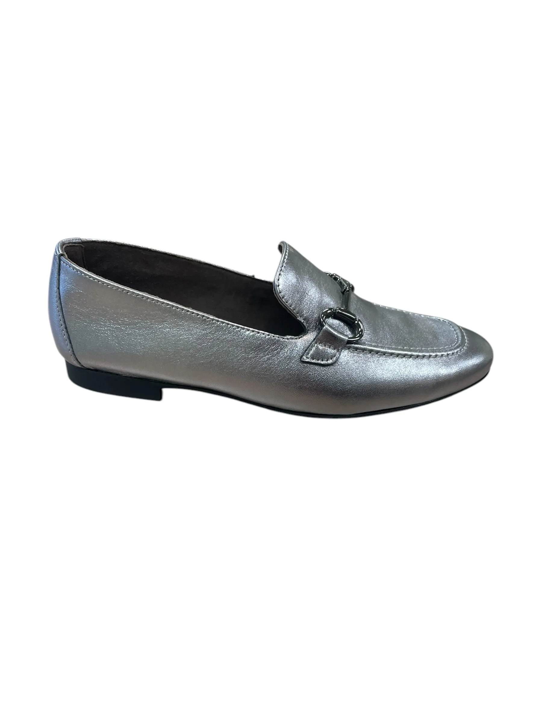Paul Green leather silver loafers