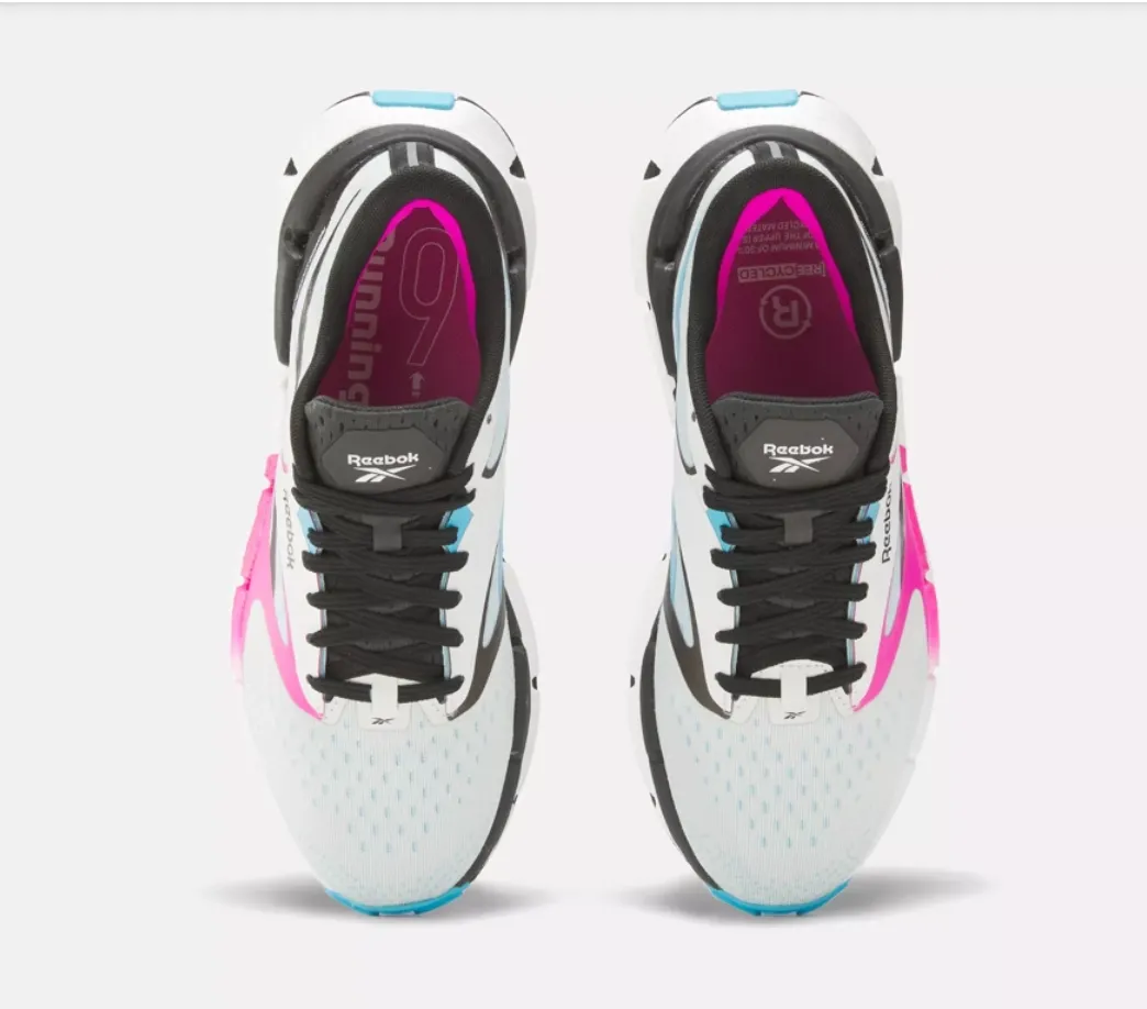 Reebok Womens FloatZig Symmetros- Chalk/Bold Cyan/Laser Pink (100206638 101)