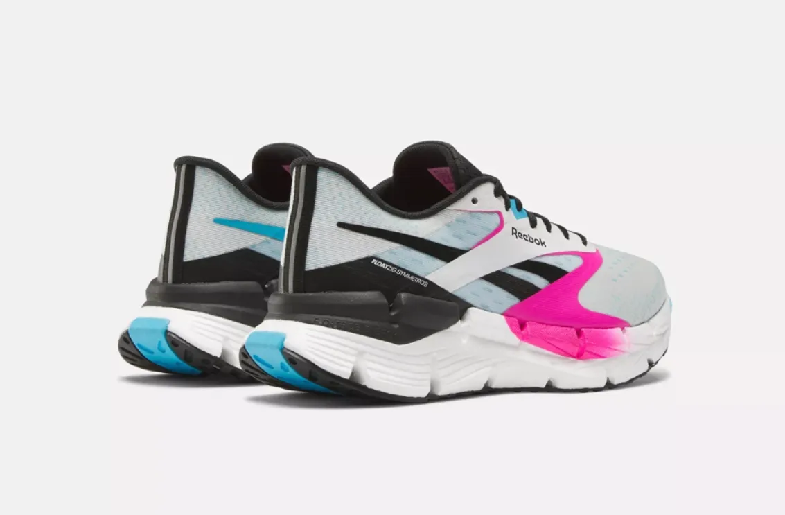 Reebok Womens FloatZig Symmetros- Chalk/Bold Cyan/Laser Pink (100206638 101)