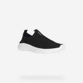 SP24 Geox J Aril Plain Sock Sneaker