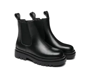 TARRAMARRA® Women Black Boots Block Heel Leather Lining Vanya