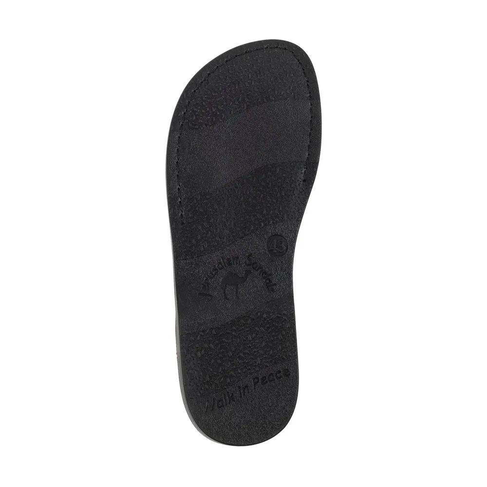 The Good Shepherd - Leather Toe Loop Slide | White