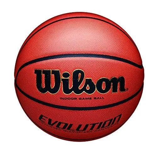 Wilson Evolution Game Basketball, Black, Official Size - 29.5"