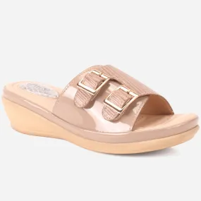 Women "TEOM" Comfort Open Toe Slippers