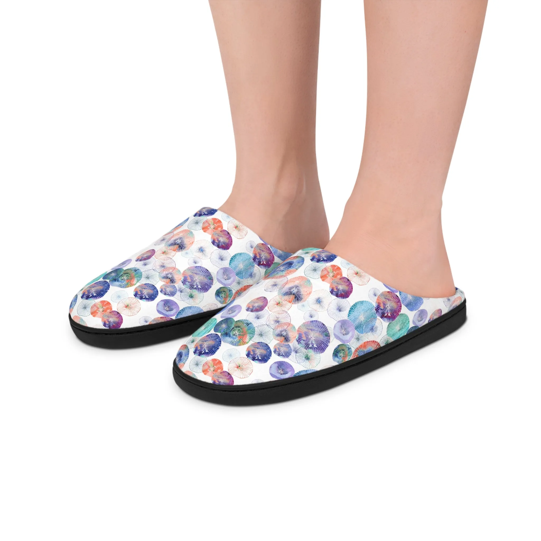 Women's Indoor Slippers - Seascape Light Botanicals Collection
